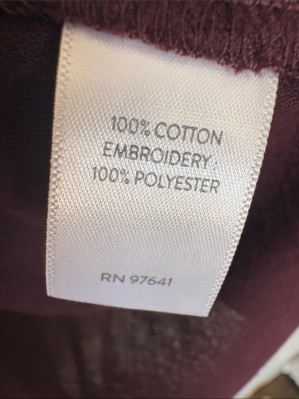 Pure Jill Embroidered Pullover Tunic 3/4 Sleeve Plum Sz L Cotton Boho Peasant - Picture 6 of 12